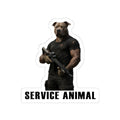 Service Animal Pit Bull Sticker