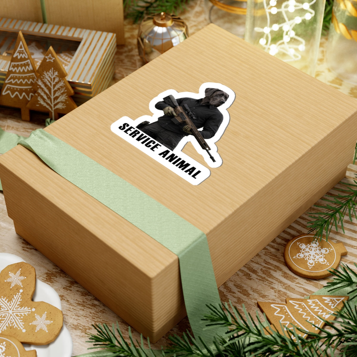 Service Animal Great Dane Sticker