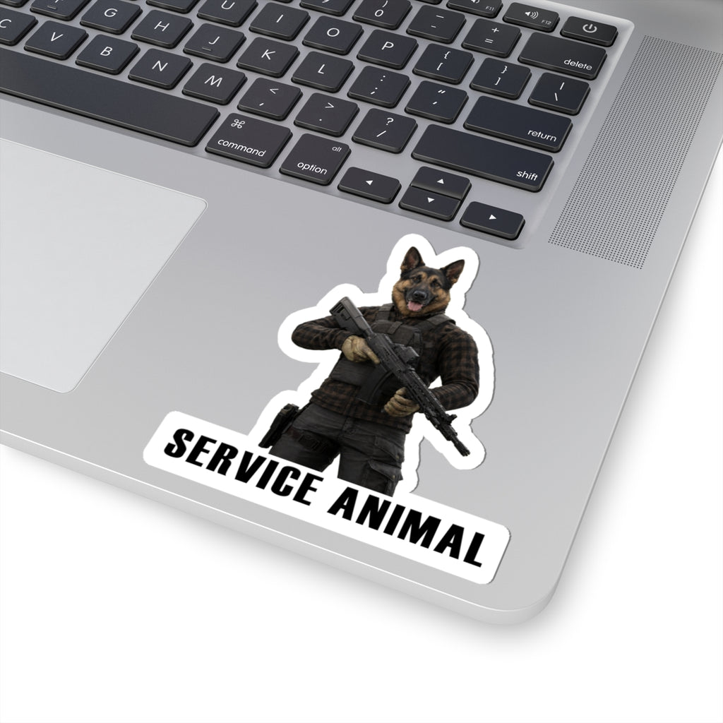 Service Animal German Shepherd Sticker