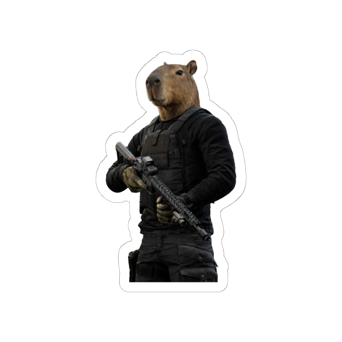 Capybara Operative Sticker