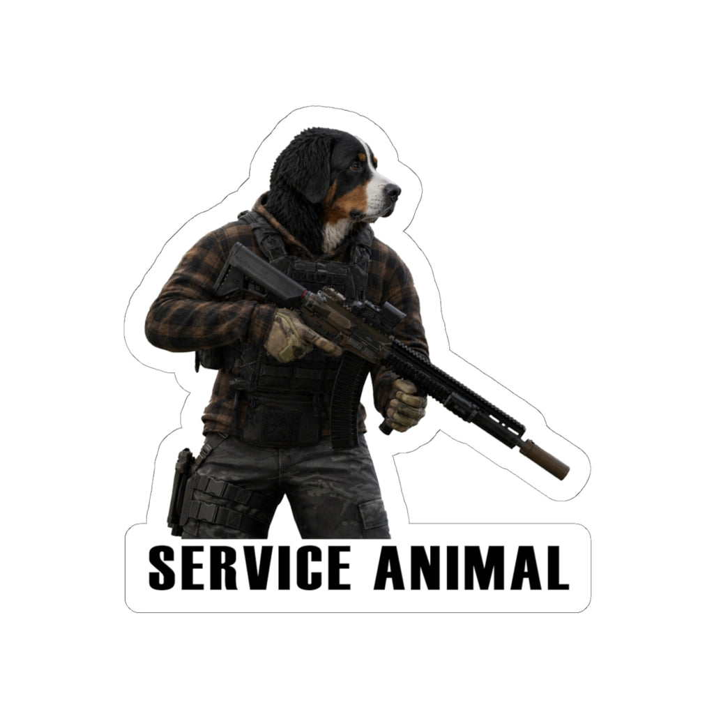 Service Animal Bernese Mountain Dog Sticker