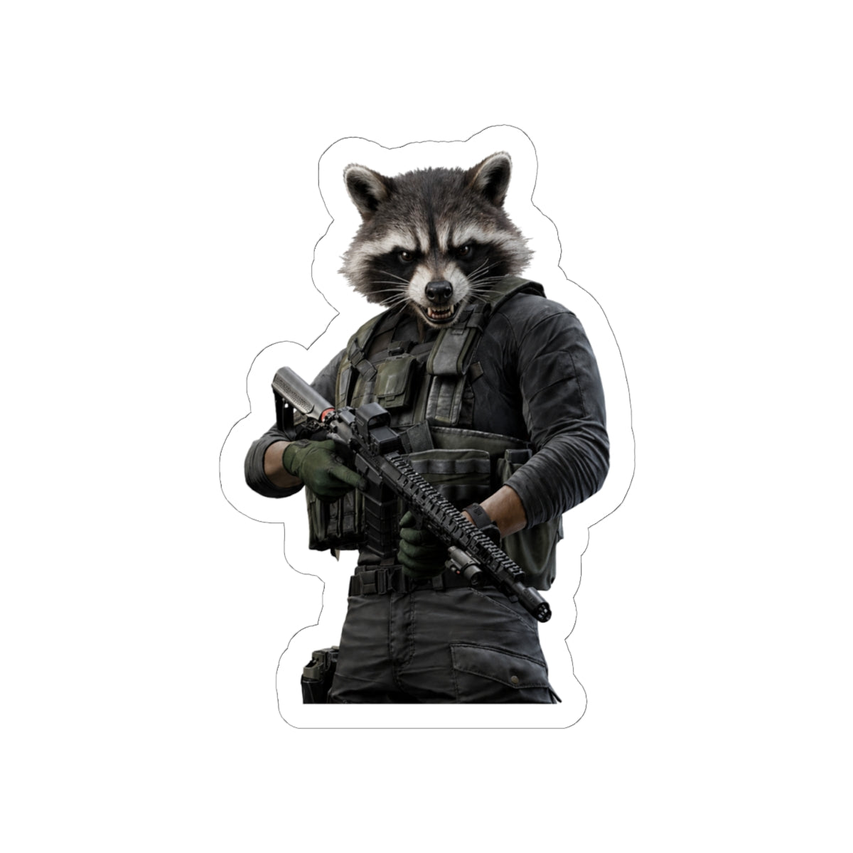 Raccoon Operative Sticker