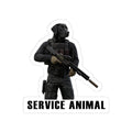 Service Animal Black Lab Sticker