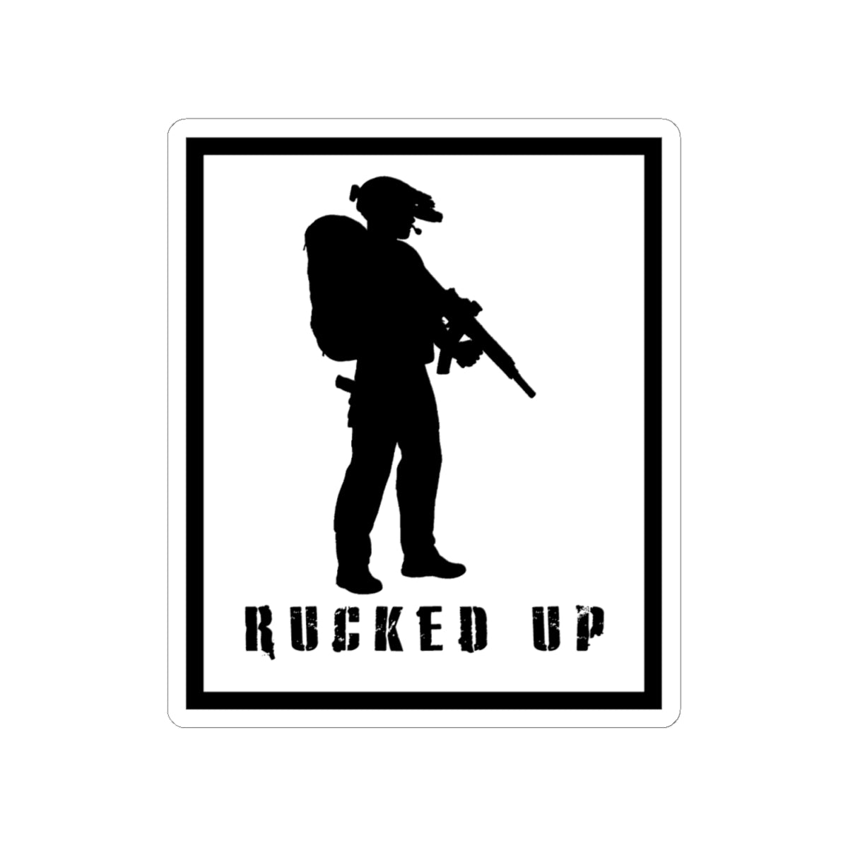 Rucked Up Sticker