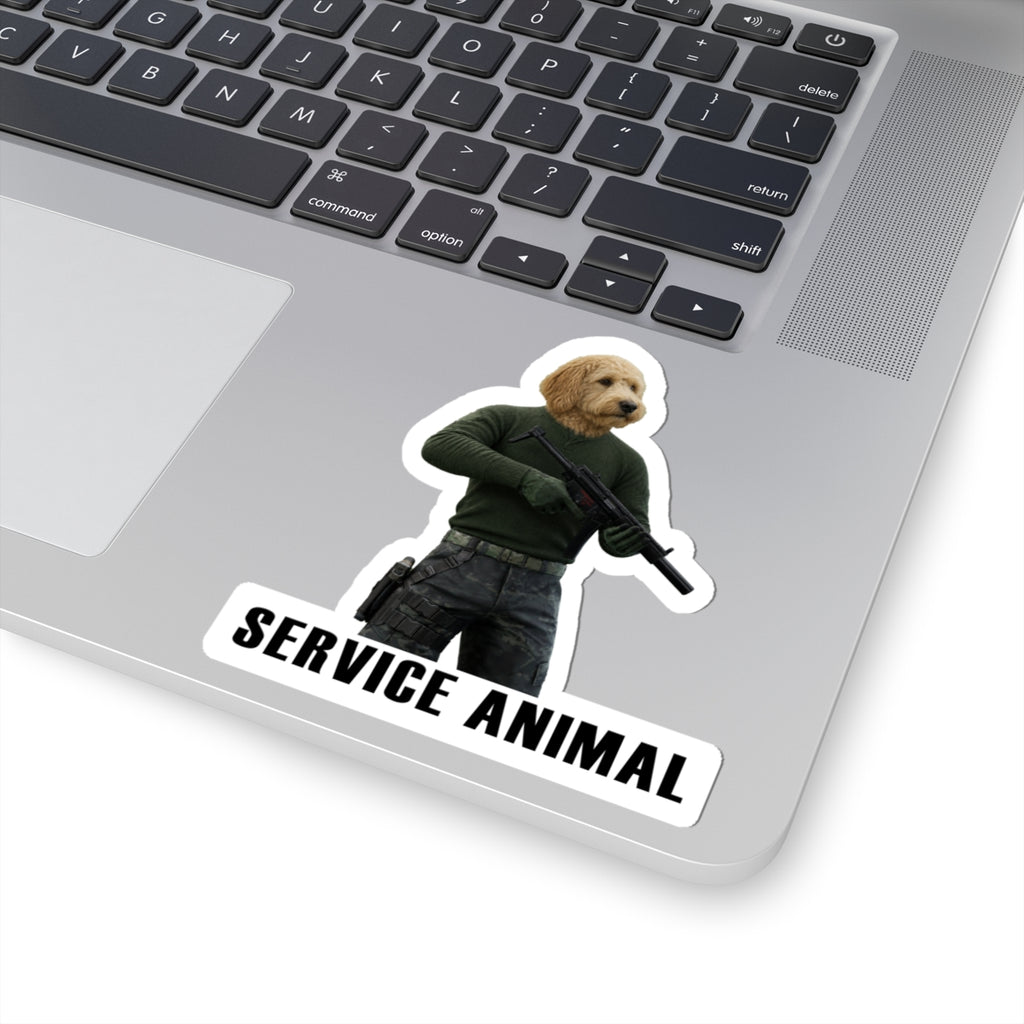 Service Animal Golden Doodle Sticker
