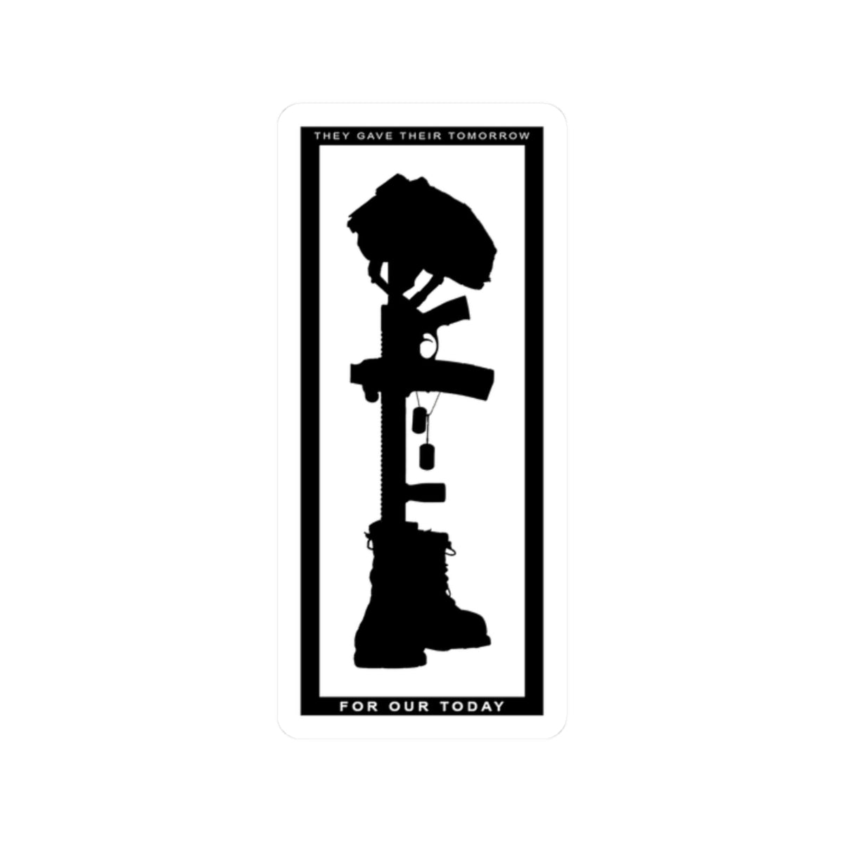 Battlefield Cross Sticker
