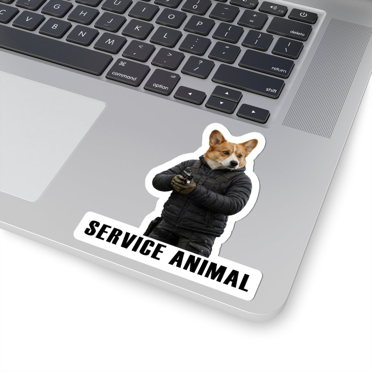Service Animal Corgie Sticker