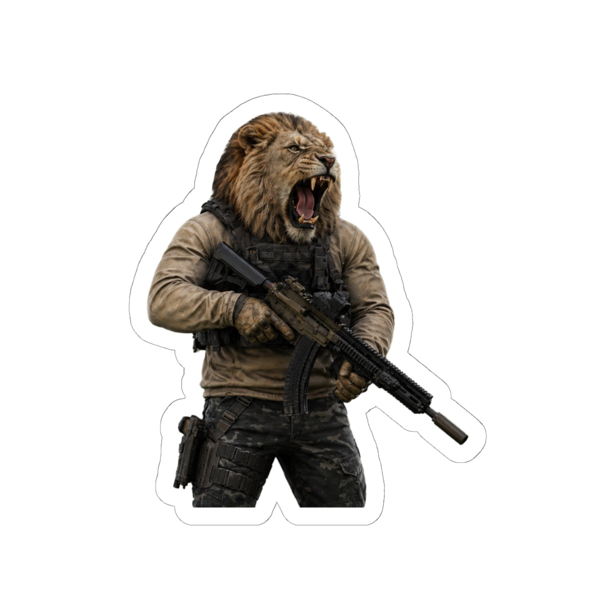 Lion Operative Sticker