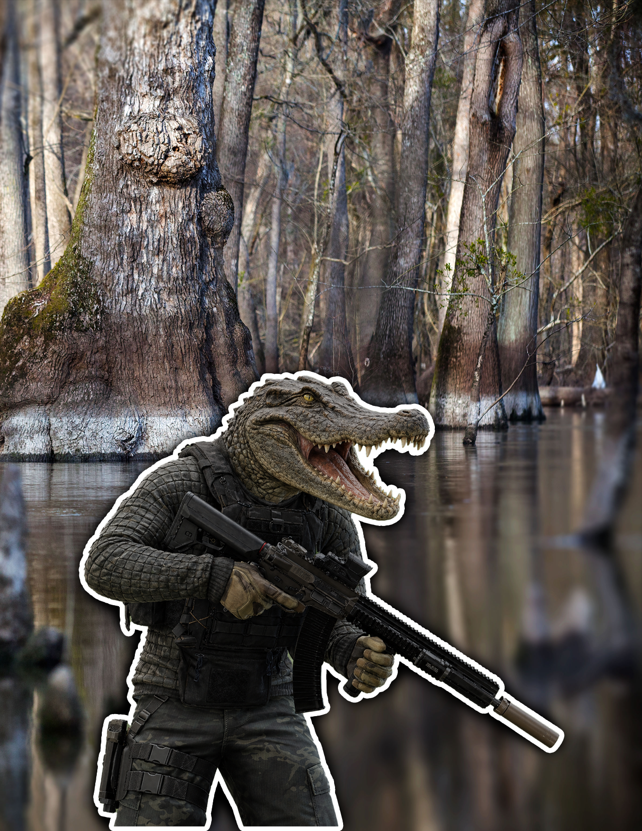 Alligator Operative Sticker