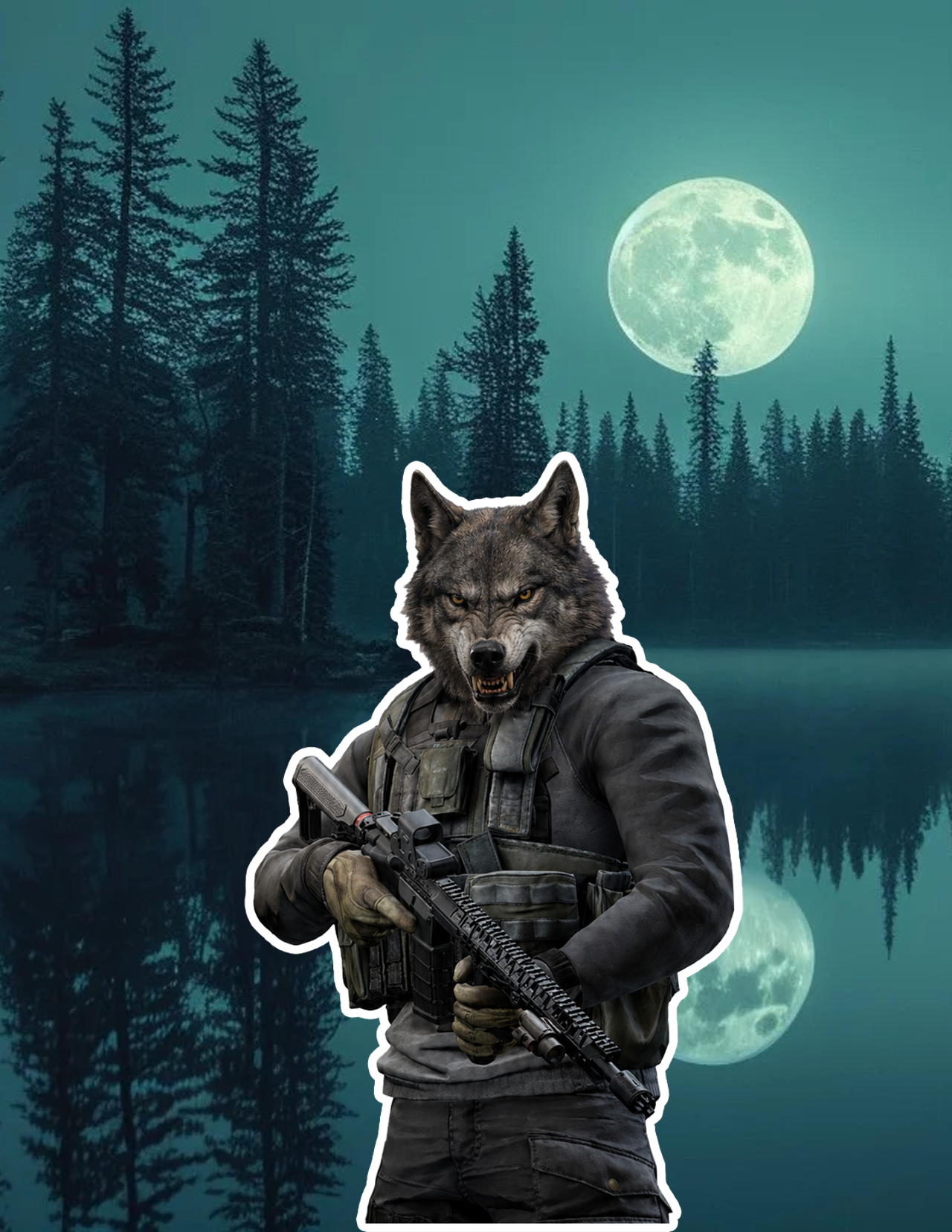 Wolf Operative Sticker