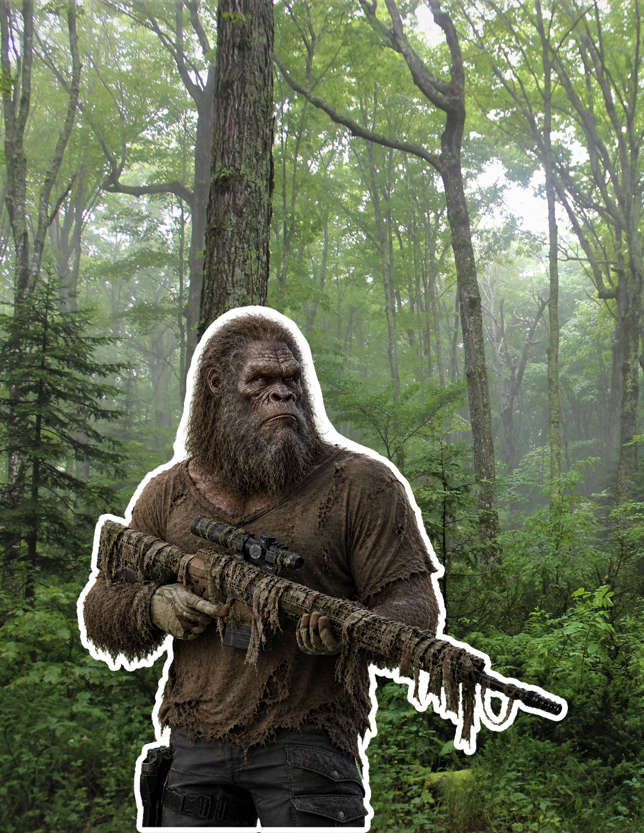 Sasquatch Operative Sticker