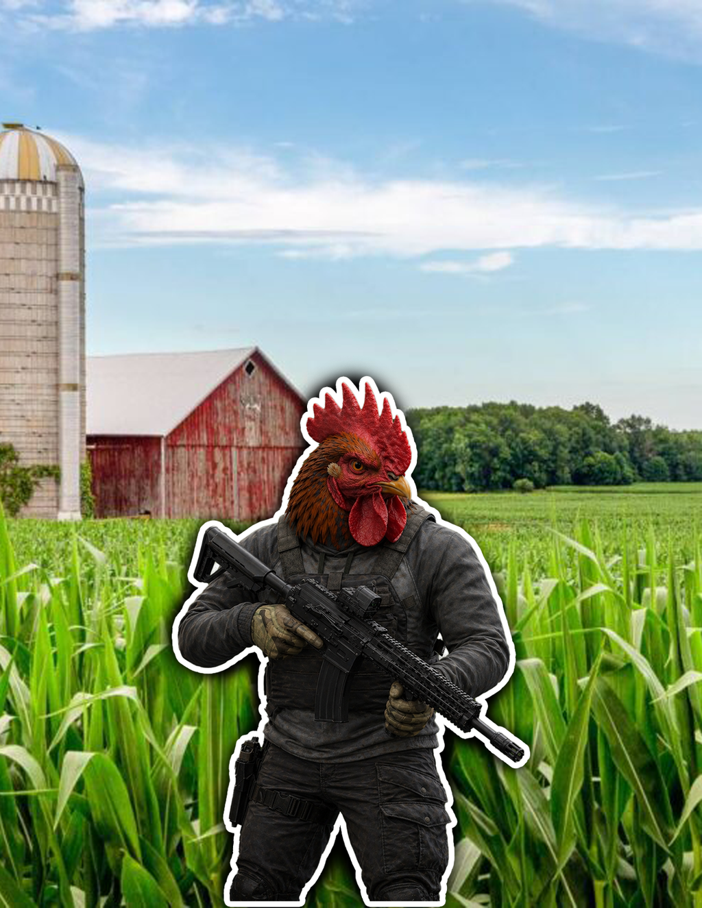 Rooster Operative Sticker