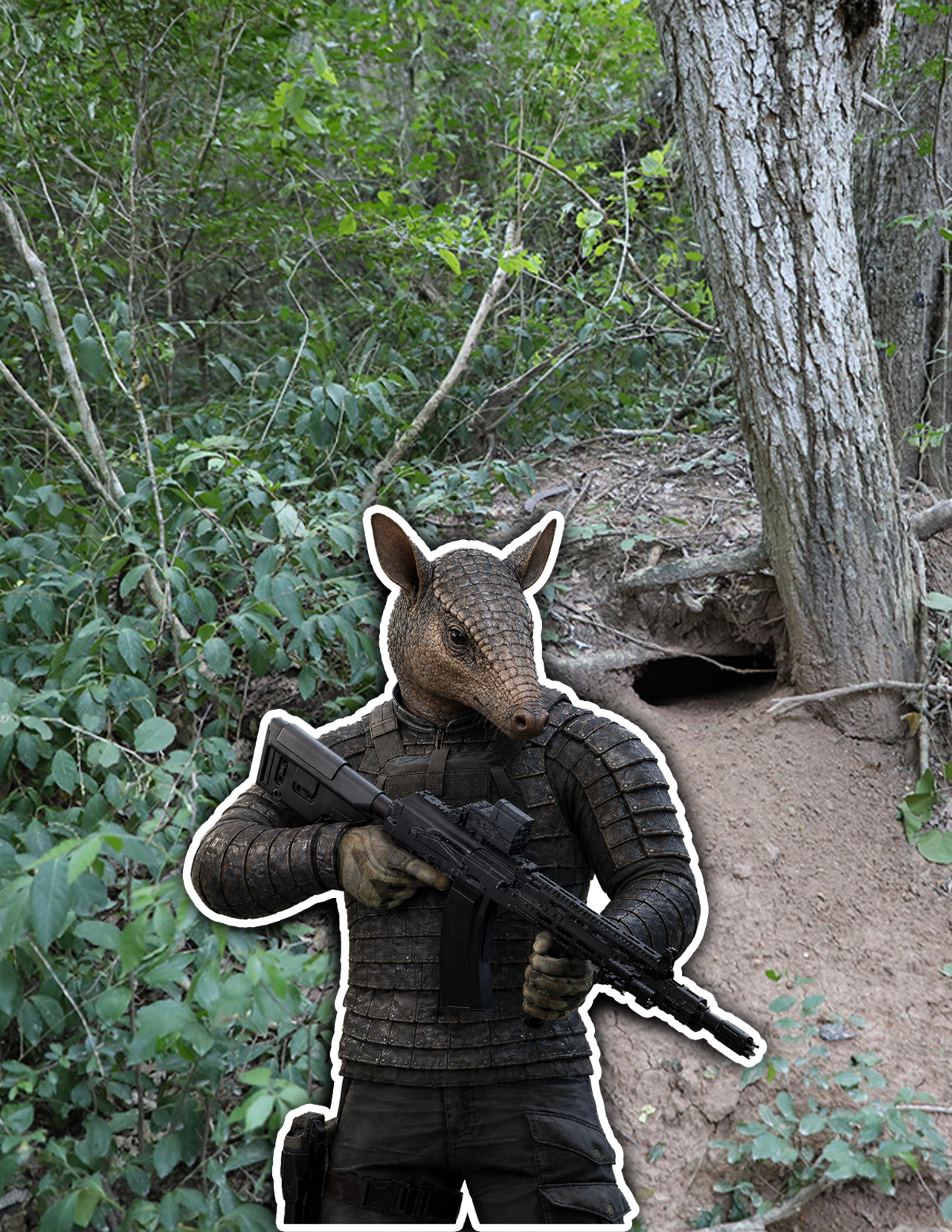 Armadillo Operative Sticker