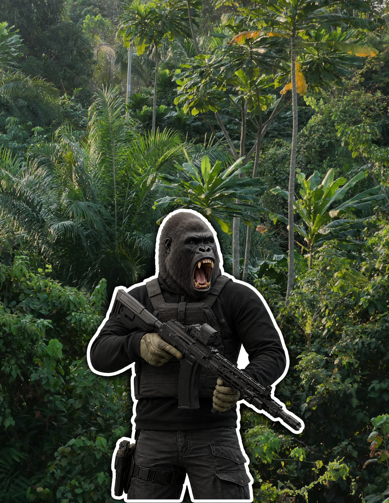Gorilla Operative Sticker