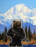 Grizzly Operative Sticker