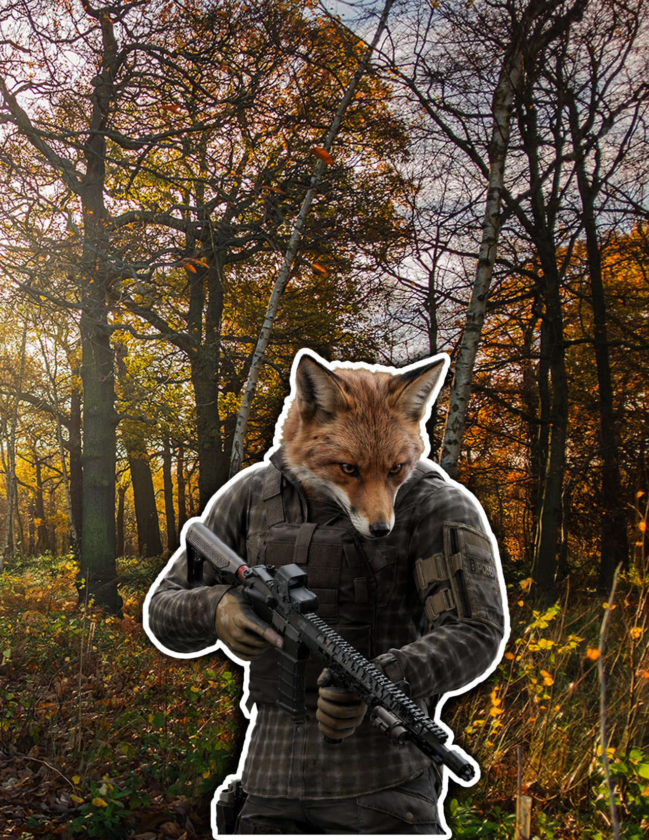 Fox Operative Sticker