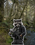 Raccoon Operative Sticker