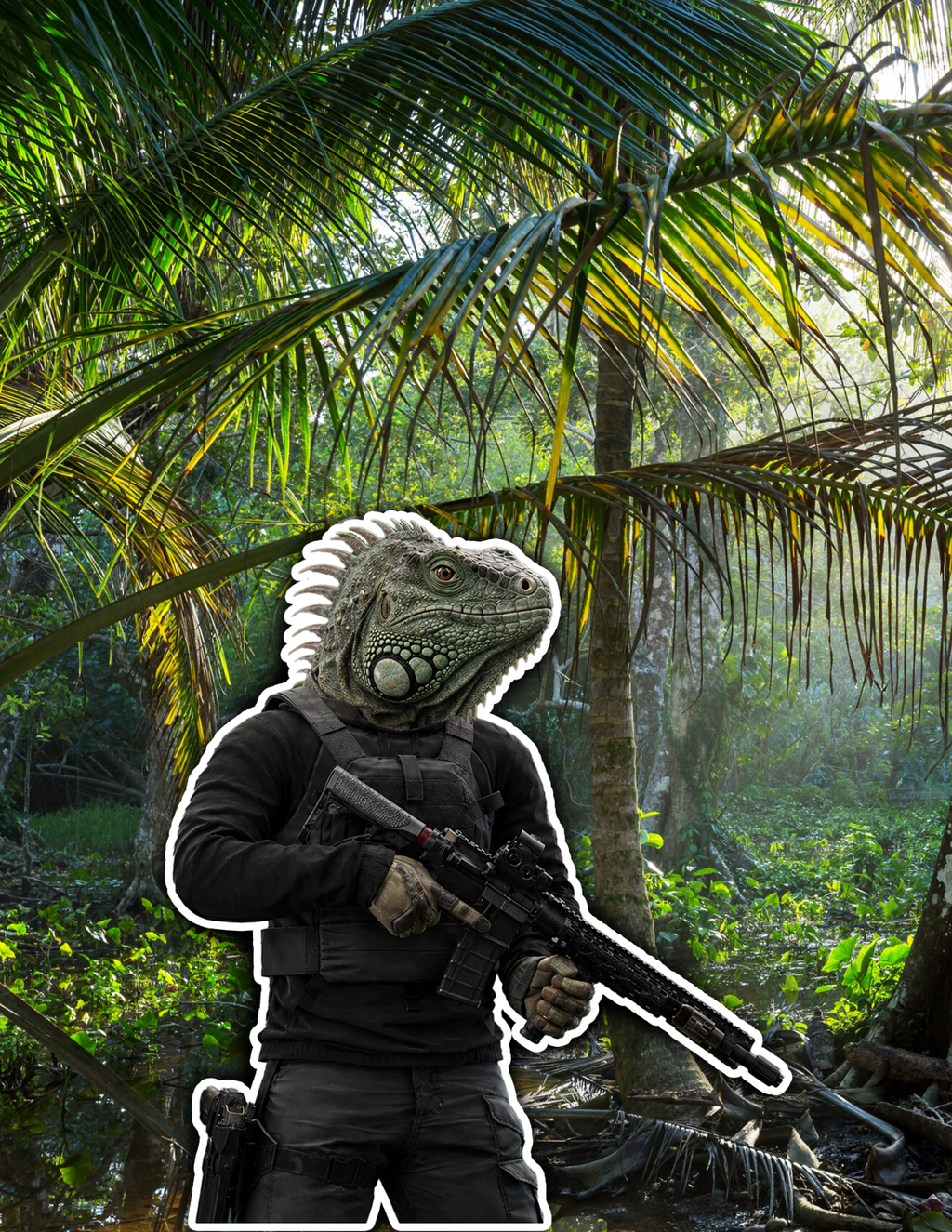 Iguana Operative Sticker