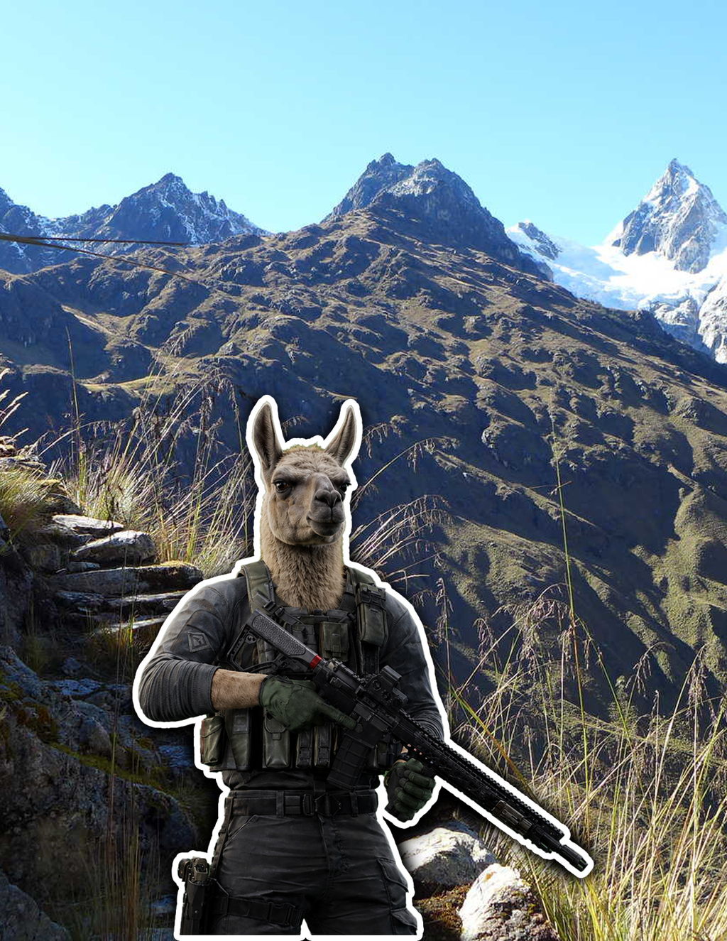 Llama Operative Sticker