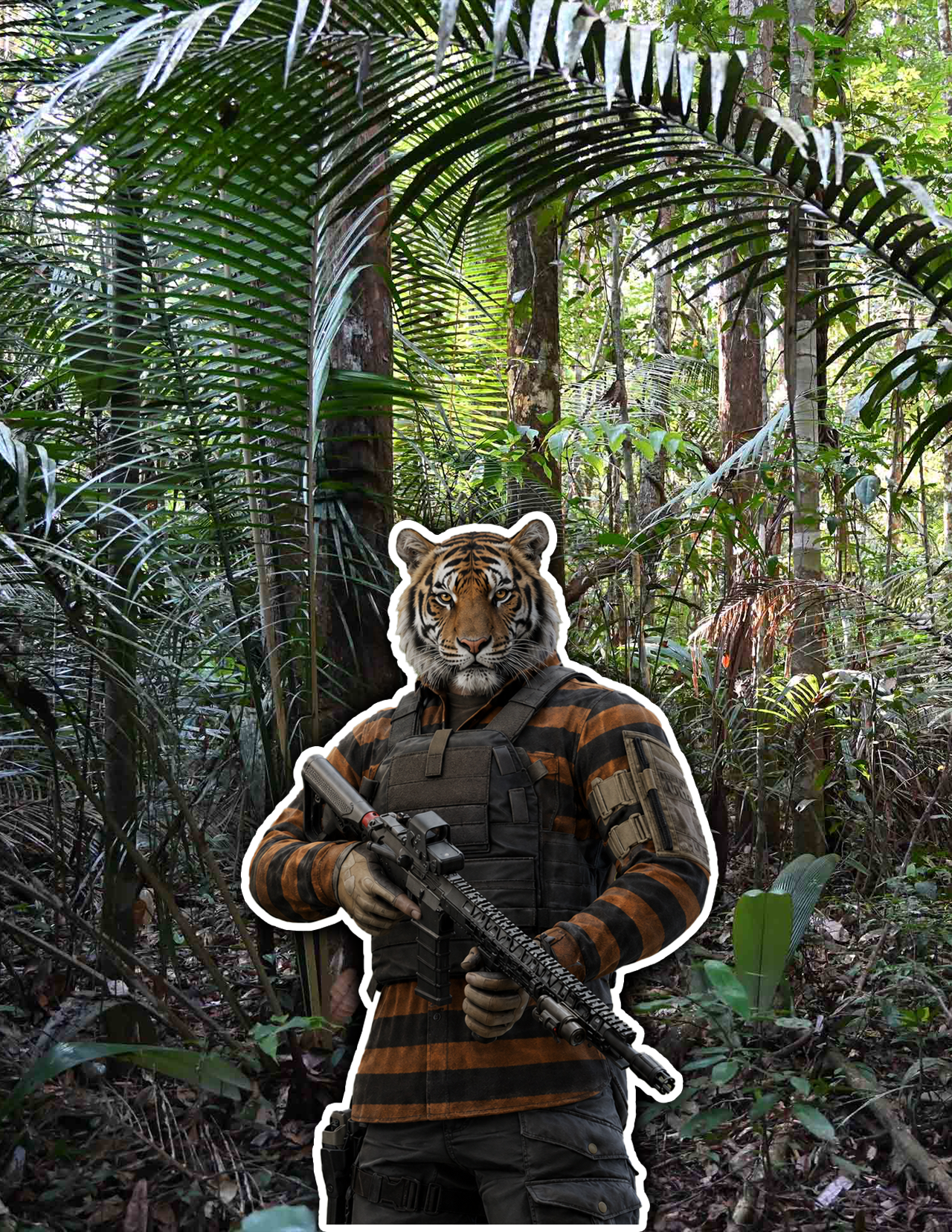 Tiger Operative Sticker