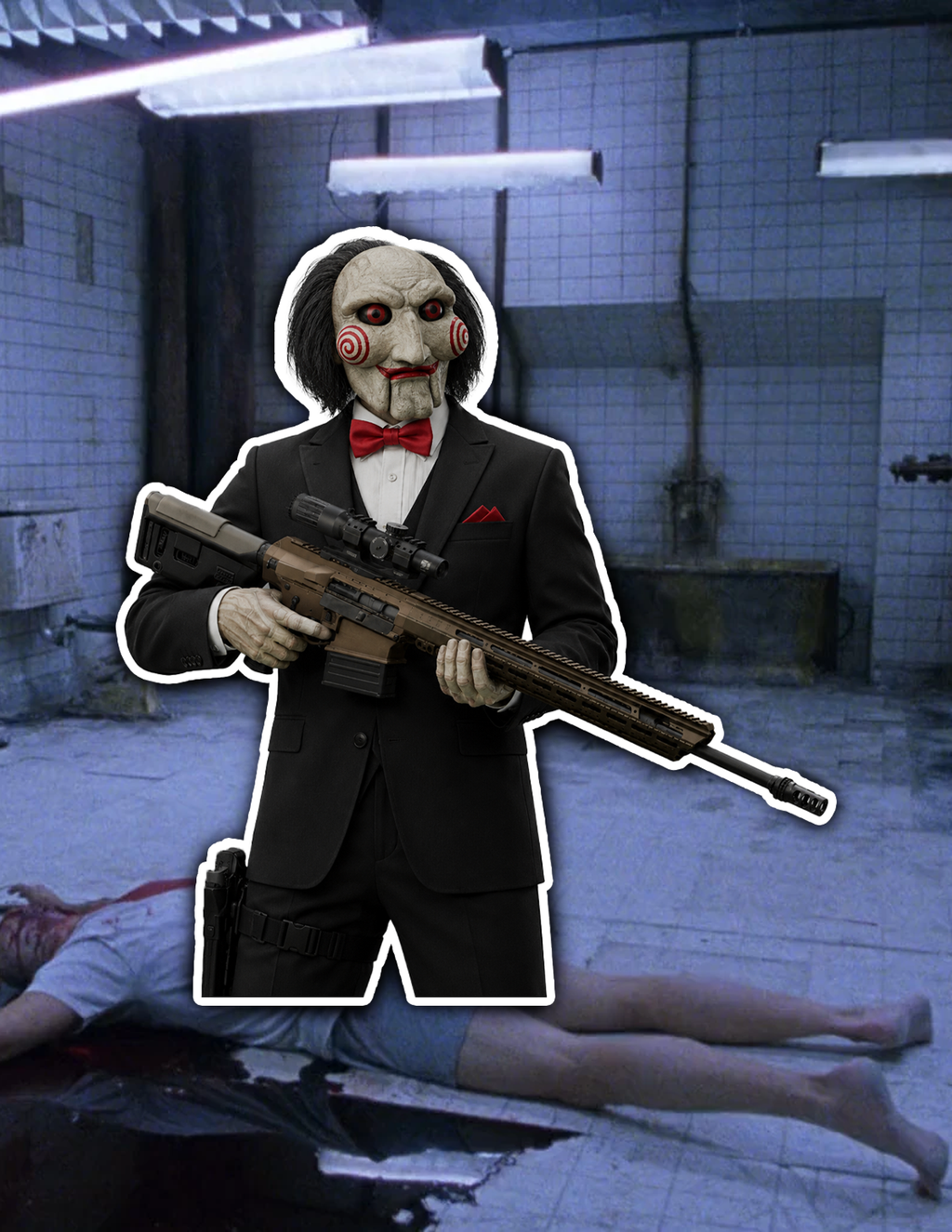 Billy the Puppet Operative Sticker