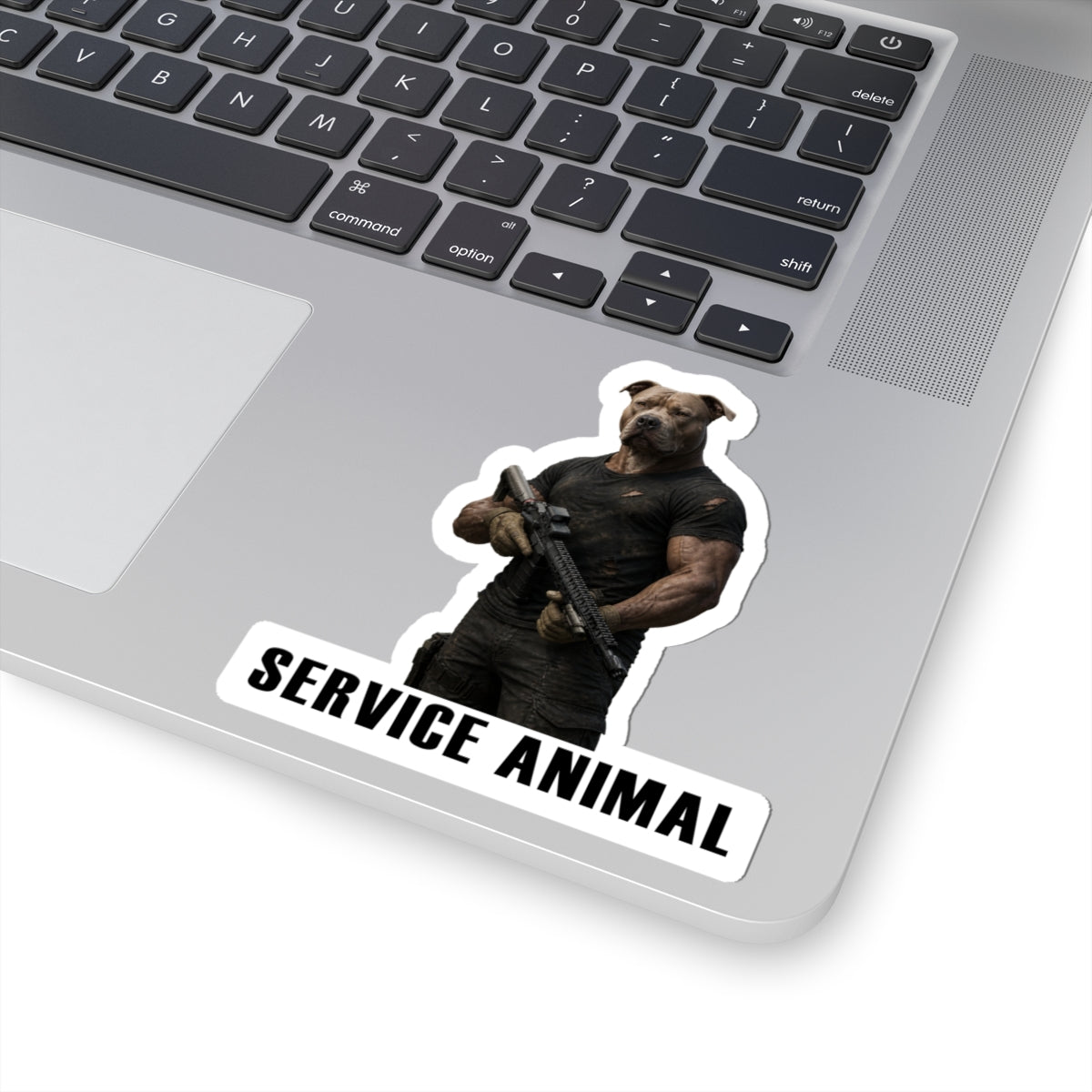 Service Animal Pit Bull Sticker