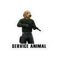 Service Animal Golden Doodle Sticker