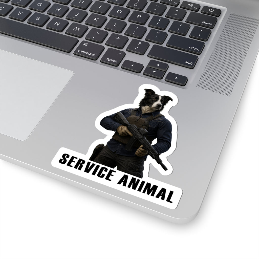Service Animal Border Collie Sticker