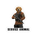 Service Animal Golden Retriever Sticker
