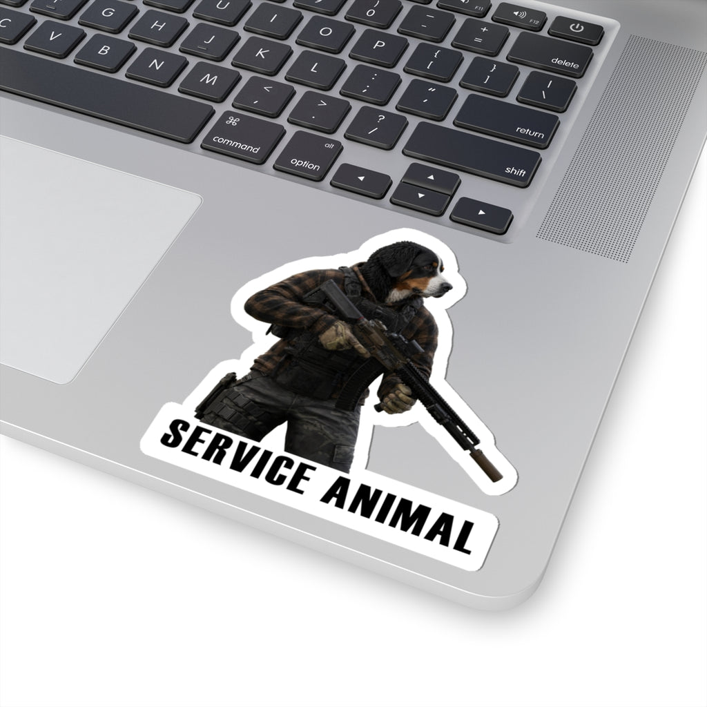 Service Animal Bernese Mountain Dog Sticker